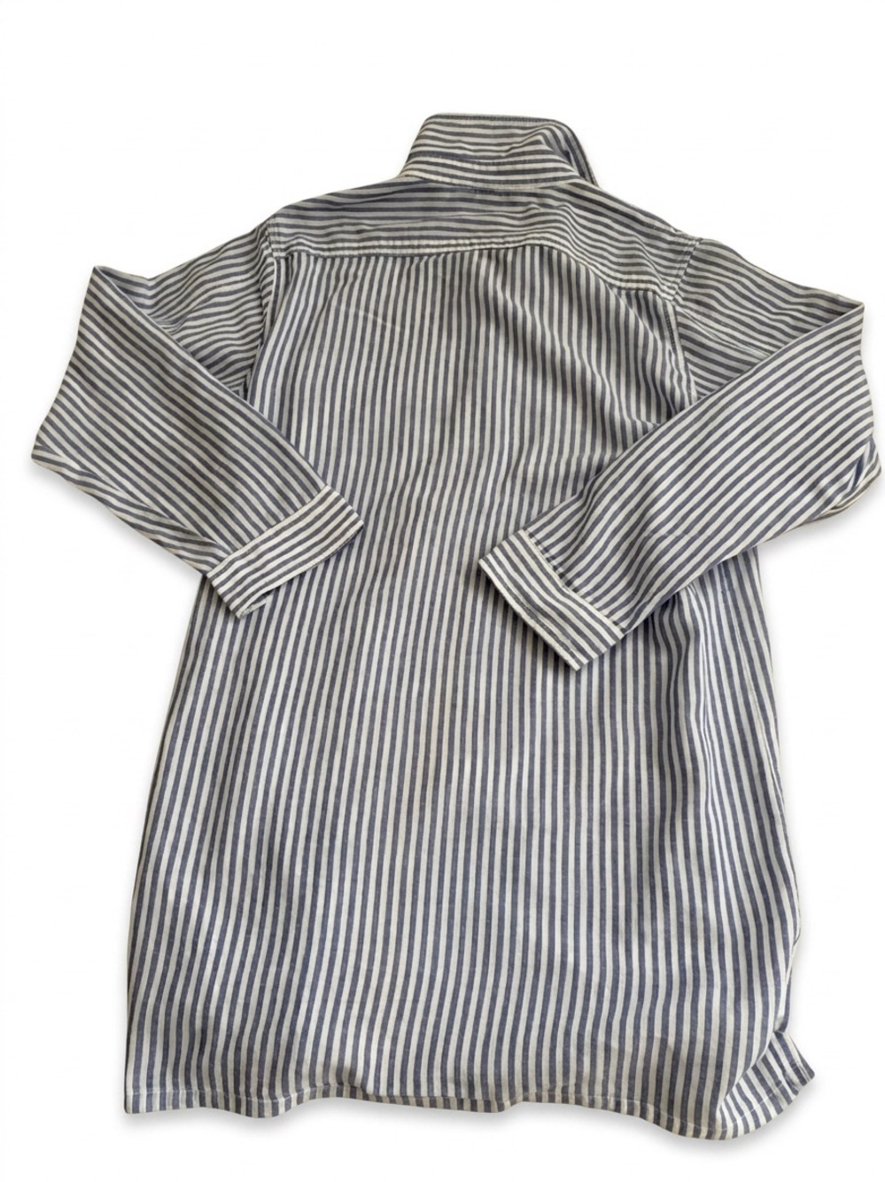 RALPH LAUREN STRIPED BUTTON-DOWN SLEEP SHIRT - Picture 2 of 6